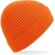 Gorros invierno dobladillo unisex poliéster canalé Naranja