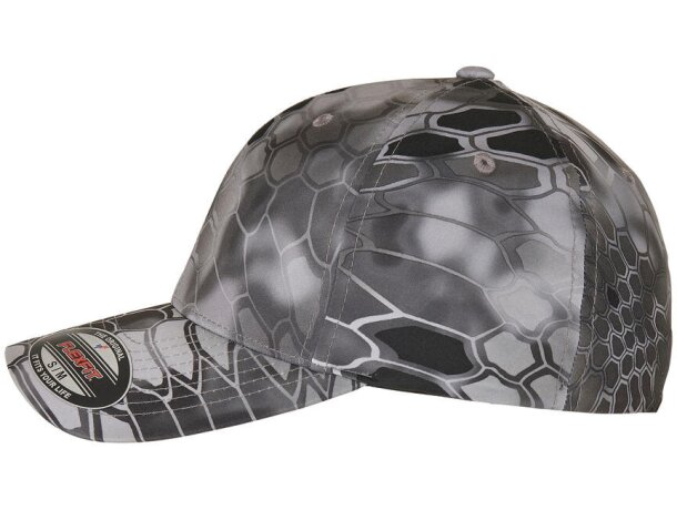 Gorra flexfit estilo kryptek de ajuste cómodo y estilo moderno Gris sueve detalle 4