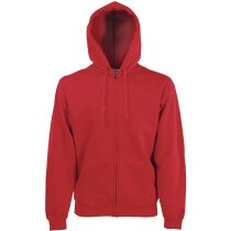 Sudadera Capucha Cremallera Entera roja