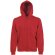 Sudadera Capucha Cremallera Entera roja