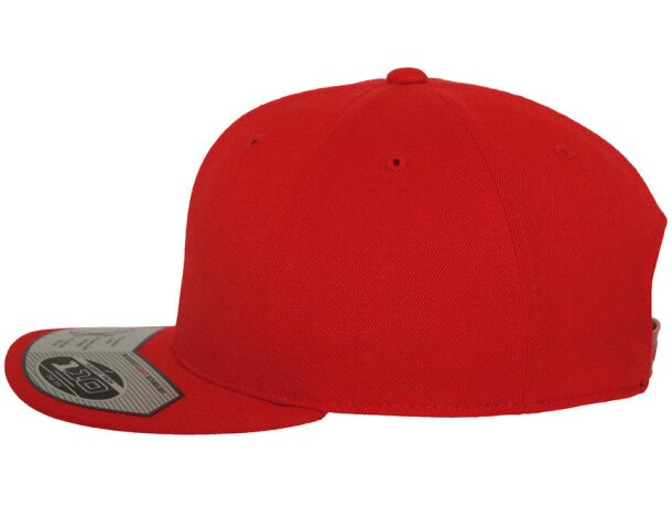 Gorra Snapback ajustada de 6 paneles. Personalízalo con tu logotipo Rojo detalle 11