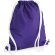 Mochila con cuerdas con bolsillo oculto Morado