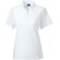 Polo piqué 65/35 mujer con cuello canalé y botones a juego