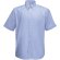 Camisa Oxford manga corta hombre  personalizada azul claro