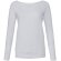 Sudadera con cuello amplio Blanco