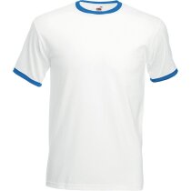 Camiseta unisex cuello y mangas de color 165 grr con logo