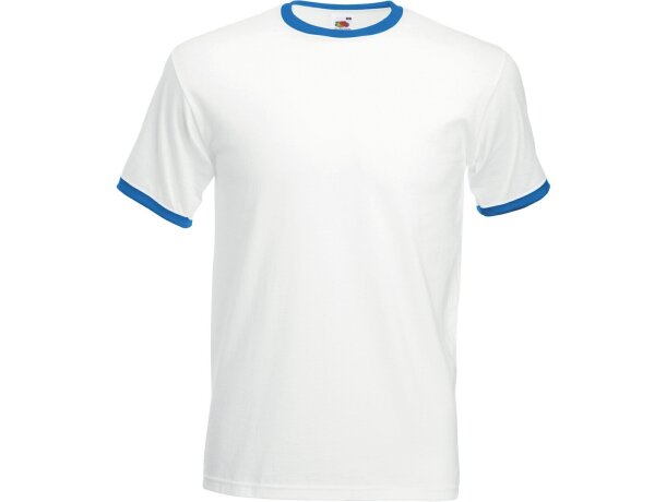 Camiseta unisex cuello y mangas de color 165 grr con logo