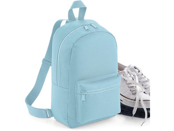 Mochila infantil asa de mano poliéster Azul flo detalle 2