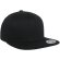 Gorra snapback de algodón orgánico eco-friendly Negro detalle 5