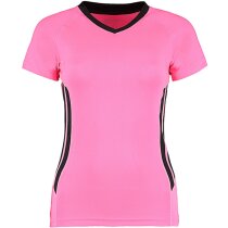 Camiseta de mujer manga corta combinada 135 gr