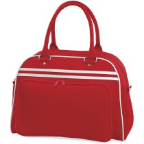 Bolsa de viaje retro tipo bolos personalizada negro y blanco Bolsa de viaje retro tipo bolos personalizada negro y blanco