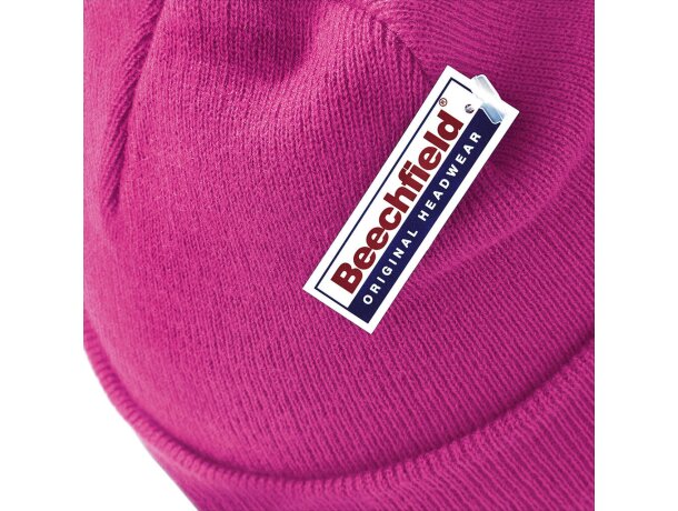 Gorro Doblado Original Fucsia detalle 3