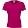 Camiseta de mujer 185 gr entallada personalizada fucsia