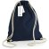 Bolsa mochila de algodón orgánico muy resistente azul marino