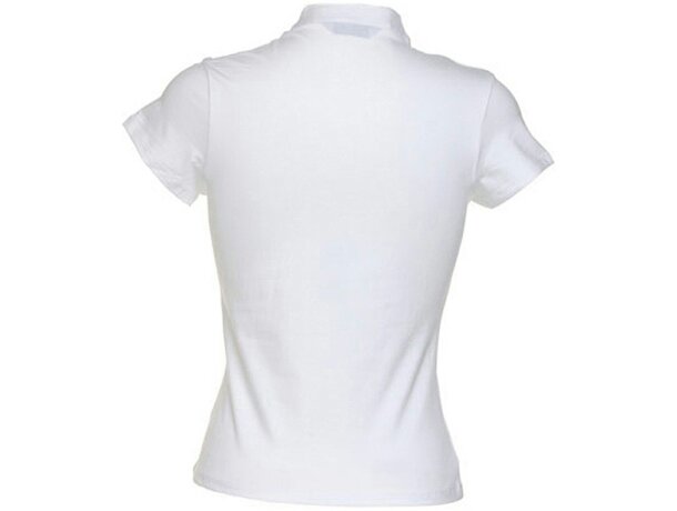 Camiseta de mujer escotada con cuello mandarín grabada
