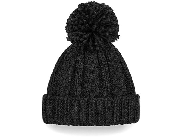 Gorro punto Melange pompón banda térmica Suprafleece invernal Avena detalle 7