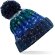 Gorro de invierno económico poliacrílico con base doblada Corkscrew Azul alpino