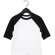 Camiseta bebé 3/4 Baseball Blanco/negro