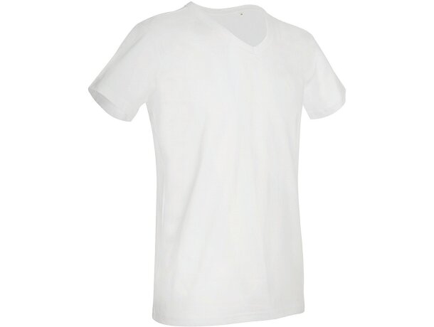 Camiseta Ben cuello V hombre algodón ring-spun 160g 11 colores Lima detalle 2