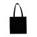 bolsa lisa de algodon con asas largas personalizada negro