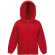 Sudadera de niño con capucha personalizada roja