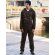 Pantalones personalizados de hombre transpirable poliamida 80 g/m2 Negro detalle 3