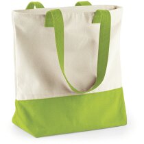 Bolsa de lona de algodón con cremallera