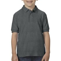 Polo manga corta de niños tejido mixto 205 gr personalizado gris Polo manga corta de niños tejido mixto 205 gr personalizado gris