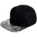 Gorra snapback bronx: estilo urbano con visera plana brillante Negro/rojo plaid