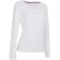 Camiseta manga larga de mujer 170 gr blanca