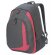 Mochila combinada con amplios compartimentos negro y rojo barata