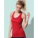 Camiseta atleta de mujer tejido técnico 135 gr Rojo carmesí detalle 1
