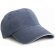 Gorra fabricada en sarga con cierre ajustable personalizada azul marino