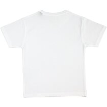 Camiseta de algodón orgánico tallas de niño blanca Camiseta de algodón orgánico tallas de niño blanca