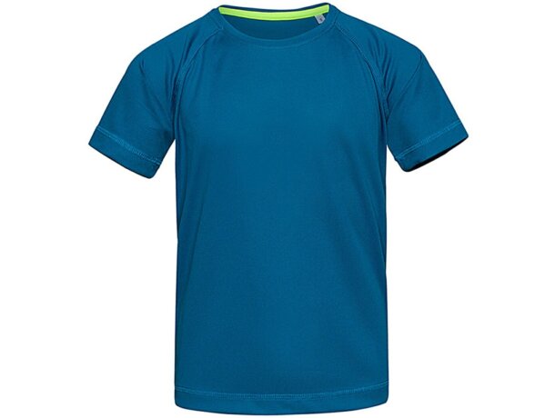 Camiseta técnica para niños Stedman azul royal