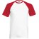 Camiseta Baseball personalizada blanco/rojo