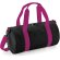 Mini Barrel Bag personalizada negro y fucsia