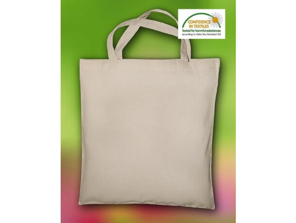 Bolsa de algodón orgánico de color liso
