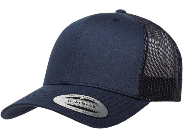 Gorra vintage camionero: estilo retro reinventado Marino detalle 4