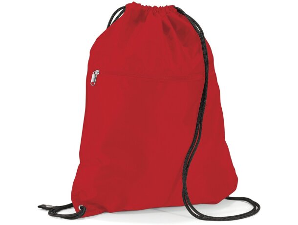 Mochila saco de poliéster de excelente calidad grabada roja Mochila saco de poliéster de excelente calidad grabada roja