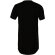 Camiseta de hombre corte largo Negro