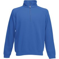 Sudadera con media cremallera azul royal