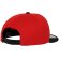 Gorra Snapback 6 panles ajustada Rojo/negro detalle 14