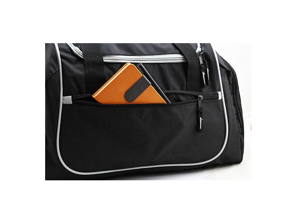 Bolsa Sports Piraeus Negro/gris detalle 1