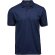 Polo unisex ajustado tejido mixto Azul danim