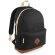 Mochila estilo retro de varios colores personalizada negra