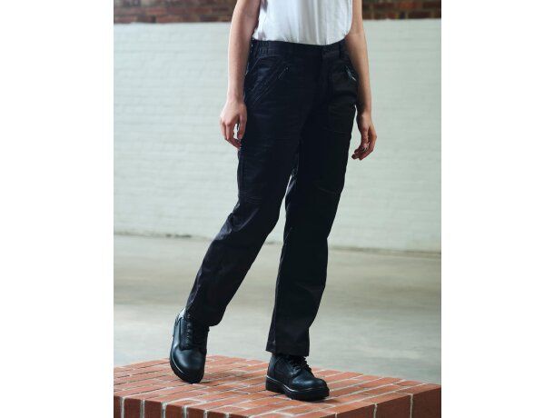 Pantalones promocionales unisex en 100% algodón 245 g/m2 Pro-action Negro detalle 2