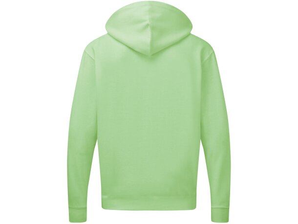 Sudadera con capucha hombre de poliéster 280 g/m2 Menta neon detalle 1