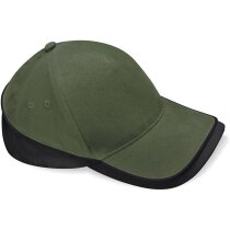 Gorra con detalles de color en algodón personalizada negro y rojo Gorra con detalles de color en algodón personalizada negro y rojo