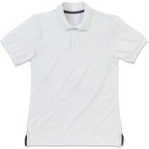 Polo manga corta de hombre algodón 220 gr blanco